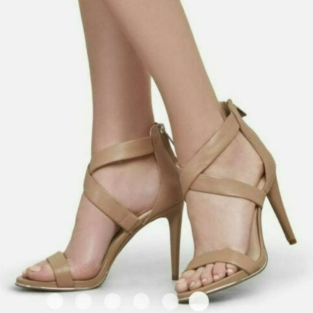 Kenneth Cole Brooke Cross High Heel Sandals-8.5 - Picture 2 of 9